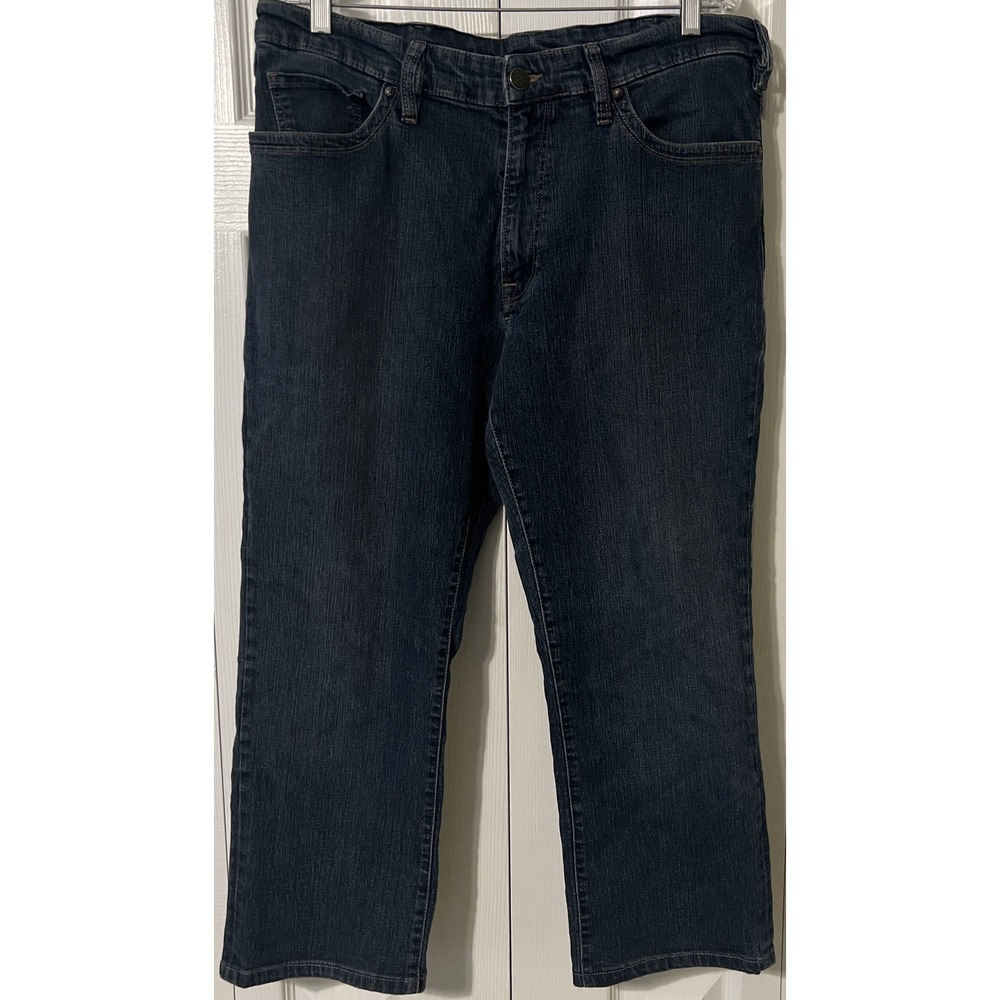 34 Heritage Charisma Dark Wash Straight Leg‎ Stretch Blue Jeans Size 38x26 - Picture 10 of 11